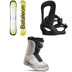 Bataleon Fun.Kink Snowboard ​+ Chaser Snowboard Bindings ​+ thirtytwo Shifty Boa Snowboard Boots 2023