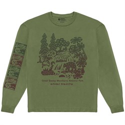 Parks Project Great Smoky Mountains Woodcut Long-Sleeve Tee