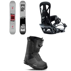 Rome Mechanic Snowboard 2021 ​+ United Snowboard Bindings  ​+ thirtytwo Shifty Boa Snowboard Boots 2022