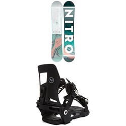 Nitro Mystique Snowboard 2022 ​+ Nidecker Muon-W SE Snowboard Bindings - Women's