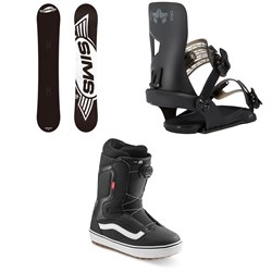 Sims Bowl Squad Snowboard 2022 ​+ Rome Crux SE Snowboard Bindings 2022 ​+ Vans Aura OG Snowboard Boots