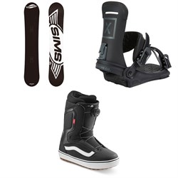 Sims Bowl Squad Snowboard 2022 ​+ Fix Yale Ltd Snowboard Bindings  ​+ Vans Aura OG Snowboard Boots