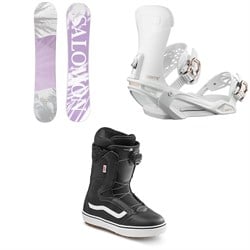 Salomon Lotus X Snowboard ​+ Vendetta X Snowboard Bindings ​+ Vans Encore OG Snowboard Boots - Women's 2023