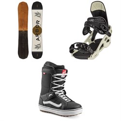 Arbor Element Rocker Snowboard 2022 ​+ Spruce Snowboard Bindings 2022 ​+ Vans Hi Standard OG Snowboard Boots