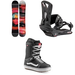 Nitro Cinema Snowboard 2022 ​+ Nitro Staxx Snowboard Bindings  ​+ Vans Hi Standard OG Snowboard Boots