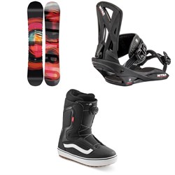 Nitro Cinema Snowboard 2022 ​+ Nitro Staxx Snowboard Bindings  ​+ Vans Aura OG Snowboard Boots