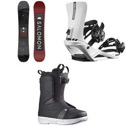 Salomon Pulse Snowboard ​+ Rhythm Snowboard Bindings ​+ Faction Boa Snowboard Boots 2023