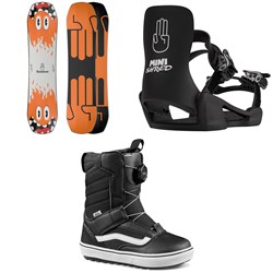Bataleon Minishred Snowboard ​+ Minishred Snowboard Bindings ​+ Vans Juvie Linerless Snowboard Boots - Kids' 2023