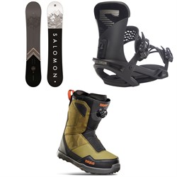 Salomon Sight X Snowboard ​+ Trigger X Snowboard Bindings ​+ thirtytwo Shifty Boa Snowboard Boots 2023