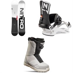 Nitro Prime Raw Snowboard ​+ Rambler Snowboard Bindings ​+ thirtytwo Shifty Boa Snowboard Boots 2023