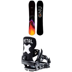 GNU Banked Country C3 Snowboard ​+ Bent Metal Axtion Snowboard Bindings 2023