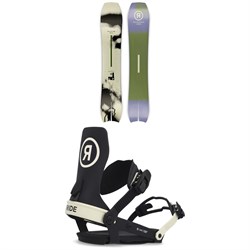 Ride MTNpig Snowboard ​+ A-6 Snowboard Bindings 2023