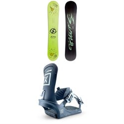 Sims Bowl Squad Snowboard ​+ Fix Truce Snowboard Bindings 2023