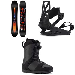 Ride Shadowban Snowboard ​+ C-4 Snowboard Bindings ​+ Anthem Snowboard Boots 2023