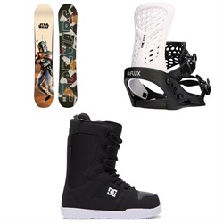 DC Star Wars Boba Fett Ply Snowboard ​+ Flux PR Snowboard Bindings ​+ DC Phase Snowboard Boots 2023
