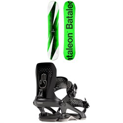 Bataleon Party Wave Twin Snowboard ​+ Chaos Fullwrap Snowboard Bindings 2023