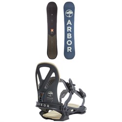 Arbor Foundation Snowboard ​+ Hemlock LTD Snowboard Bindings