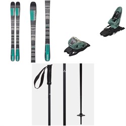K2 Mindbender 85 Skis - Women's ​+ Marker Squire 11 Ski Bindings ​+ evo Merge Ski Poles 2023