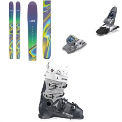 Line Skis Pandora 104 Skis - Women's ​+ Marker Squire 11 Ski Bindings ​+ Atomic Hawx Ultra 95 S W GW Ski Boots - Women's