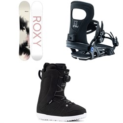 Roxy Raina LTD Snowboard ​+ Bent Metal Metta Snowboard Bindings ​+ Ride Sage Snowboard Boots - Women's