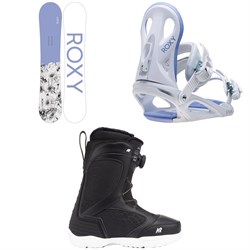 Roxy Dawn Snowboard ​+ Roxy Viva Snowboard Bindings ​+ K2 Benes Snowboard Boots - Women's