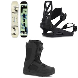 Ride Twinpig Snowboard ​+ C-4 Snowboard  Bindings ​+ Jackson Snowboard Boots