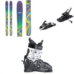 Line Skis Pandora 104 Skis ​+ Atomic Shift MNC 10 Alpine Touring Ski Bindings ​+ Atomic Hawx Prime XTD 105 W CT GW Alpine Touring Ski Boots - Women's 2023