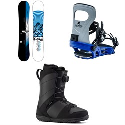 GNU GWO BTX Snowboard ​+ Bent Metal Joint Snowboard Bindings ​+ Ride Anthem Snowboard Boots