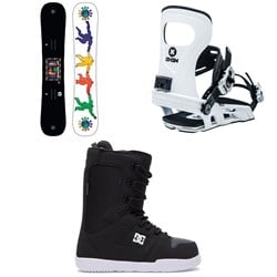 GNU FB Head Space Asym C3 Snowboard ​+ Bent Metal Joint Snowboard Bindings ​+ DC Phase Snowboard Boots