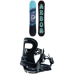 Arbor Cheater Rocker Snowboard ​+ Bent Metal BMX Snowboard Bindings - Kids' 2024