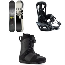 Rome Warden Snowboard ​+ Rome United Snowboard Bindings ​+ Ride Anthem Snowboard Boots 2023
