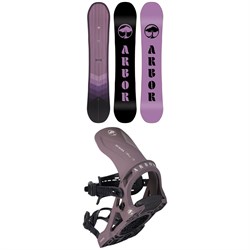 Arbor Ethos Snowboard ​+ Acacia Snowboard Bindings - Women's 2024