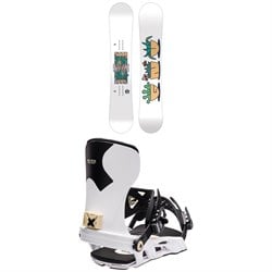 GNU Asym Velvet C2 Snowboard ​+ Bent Metal Stylist Snowboard Bindings - Women's 2024