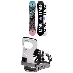 GNU Asym Ladies Choice C2X Snowboard ​+ Bent Metal Metta Snowboard Bindings - Women's 2024