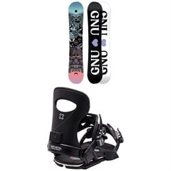 GNU Asym Ladies Choice C2X Snowboard ​+ Bent Metal Forte Snowboard Bindings - Women's 2024