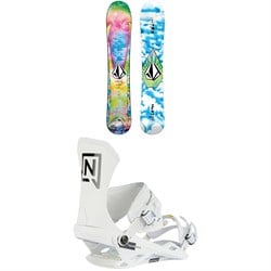 Nitro Alternator X Volcom Snowboard ​+ Team Pro Snowboard Bindings 2024