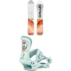 Nitro Drop Snowboard ​+ Cosmic Snowboard Bindings - Women's 2024