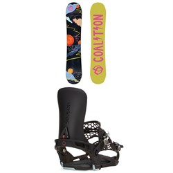 Coalition Snow Myth Snowboard ​+ Season Universal Snowboard Bindings - Women's 2024