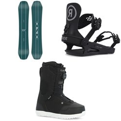 Ride Zero Jr Snowboard ​+ K-1 Snowboard Bindings ​+ Lasso Jr Snowboard Boots - Kids' 2024