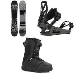 Ride Manic Snowboard ​+ C-4 Snowboard Bindings ​+ Rook Snowboard Boots 2024