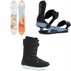 Ride Compact Snowboard ​+ CL-6 Snowboard Bindings ​+ Sage Snowboard Boots - Women's 2024