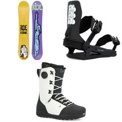 Ride Kink Snowboard ​+ C-6 Snowboard Bindings ​+ Fuse Snowboard Boots 2024
