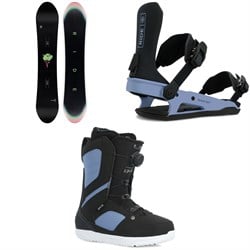 Ride Saturday Snowboard ​+ CL-6 Snowboard Bindings ​+ Sage Snowboard Boots - Women's 2024