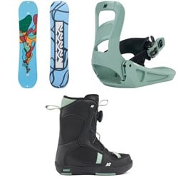 K2 Lil Kat Snowboard ​+ Lil Kat Snowboard Bindings ​+ Lil Kat Snowboard Boots - Little Girls' 2024