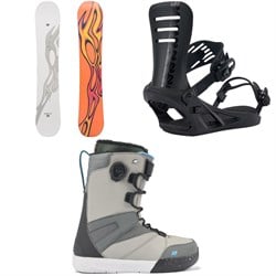 K2 Gateway Pop Snowboard ​+ Formula Snowboard Bindings ​+ Overdraft Snowboard Boots 2024