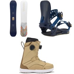 K2 Cold Shoulder Snowboard ​+ Network Snowboard Bindings ​+ Kinsley Snowboard Boots - Women's 2024