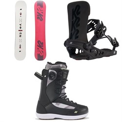 K2 Spellcaster Snowboard ​+ Meridian Snowboard Bindings ​+ Cosmo Snowboard Boots - Women's 2024