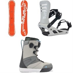 K2 Medium Snowboard ​+ Formula Snowboard Bindings ​+ Overdraft Snowboard Boots 2024