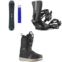 Salomon Pulse Snowboard ​+ Rhythm Snowboard Bindings ​+ Faction Boa Snowboard Boots 2024