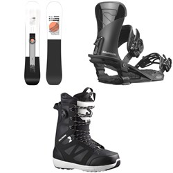 Salomon Sight Snowboard ​+ Trigger Snowboard Bindings ​+ Launch Lace SJ Boa Snowboard Boots 2024